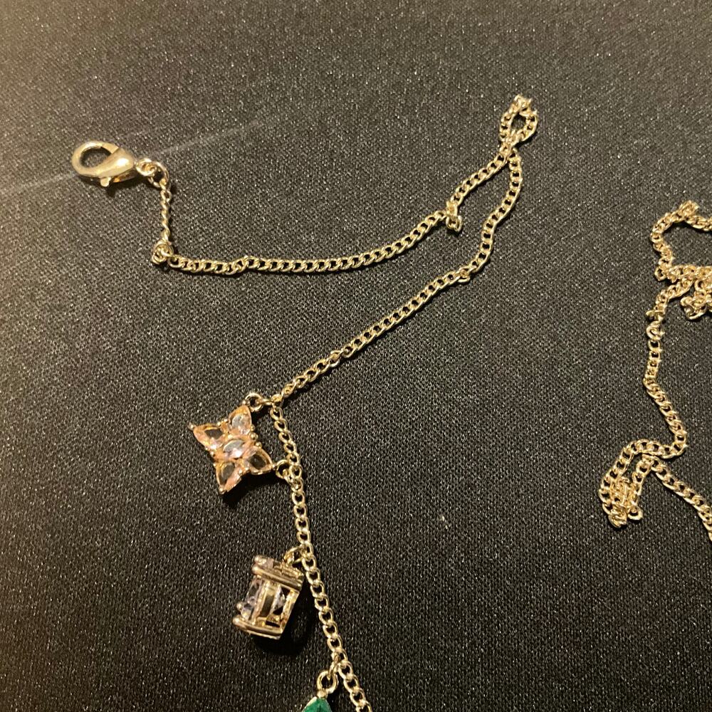 Salesman Sample 18k Gold Filled Multicolored Stones CZ - Picture 4 of 6